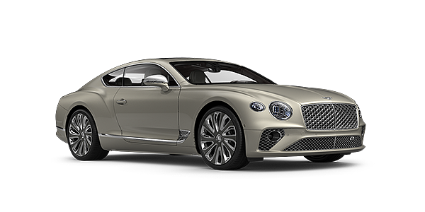 Bentley Rotterdam Bentley GT Mulliner coupe in White Sand paint front 34